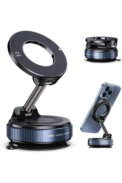 Choice Black Upgraded 360° Vacuum Magnetic Phone Holder, Magnetic Car Phone M...