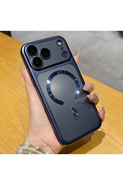 choice2 iPhone17 Pro Blue Luxury Matte Frosted Magnetic Wireless Charging Pho...