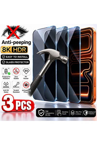 Choice28 iPhone 14 Pro Max Anti Peeping 3 Pieces NNBILI 3pcs Full Coverage Pr...