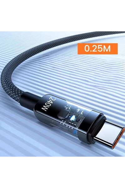 Choice 0.25m 0.25/1/1.5/2M 240W Nylon USB C PD Super Fast Charging Data Cable...