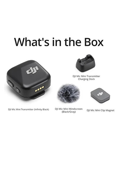 Choice5 Microphone Black Original DJI Mic Mini Wireless Microphone 48H Long B...