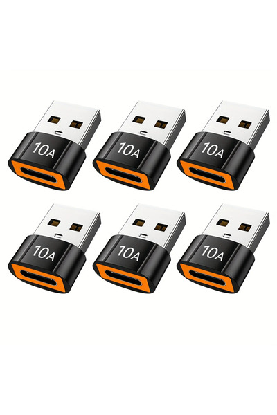 Choice10 C-A 6PCS 10A USB OTG Adapter Type C To USB A Adapter USB 3.0 to Type...