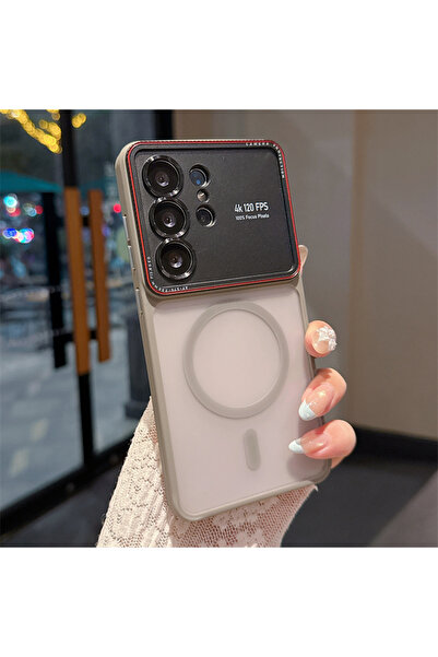 Choice14 Galaxy S25 Ultra Gray Luxury Translucent For Magsafe Magnetic Phone ...