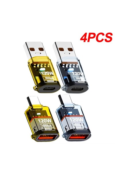 Choice5 4X Mixed 120W Super Fast Charging USB3.2 Connectors USB A To Type C M...