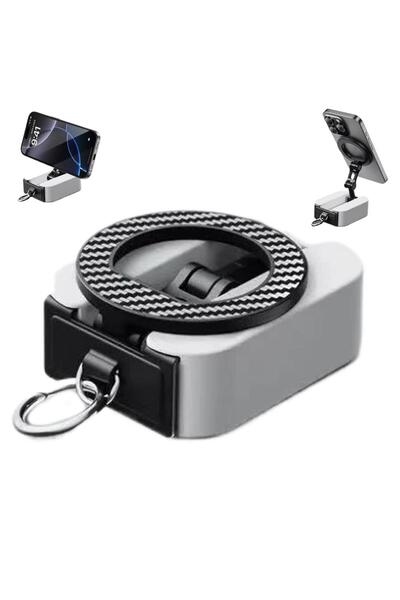 Choice1 GRAY Foldable Double-sided Magnetic Phone Stand 360° Rotation N52 Str...