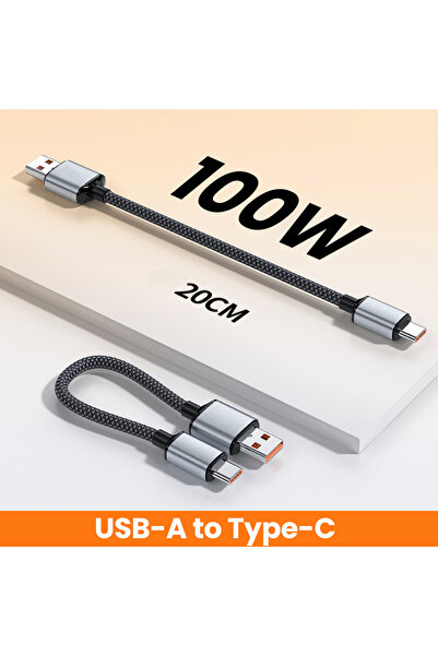 Choice 0.2M A-C 20CM Short USB C Cable Magnetic Type C To Type C 240W Fast Ch...