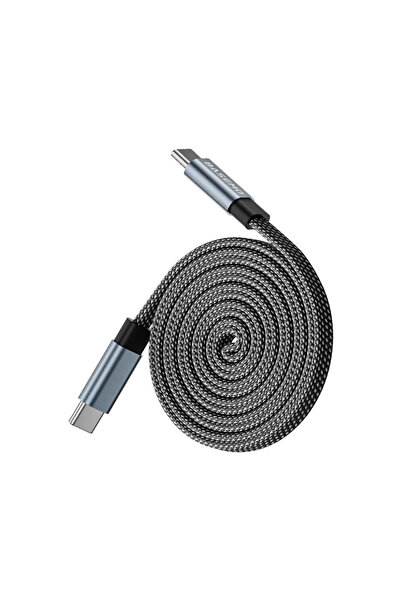 Choice 1m Black Magnetic 240W Fast Charger Cable USB C To C for Phone