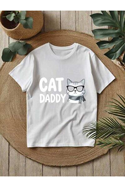29CUN Adult Unisex "Cat Dad" Sunglasses Cat Graphic T-Shirt, Loose Fit Casual...