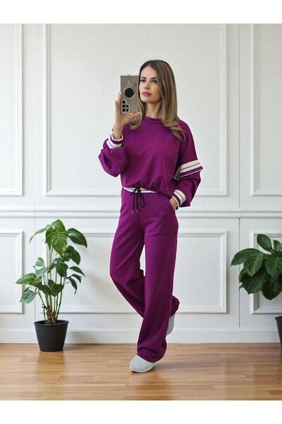 Azara Skyler viscose suit - Purple