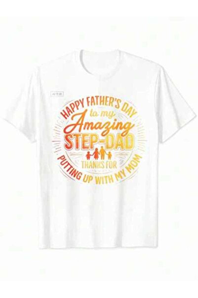 9JY Graphic T-Shirt Men Step-Dad Father's Day Print, Casual Short Sleeve Crew...
