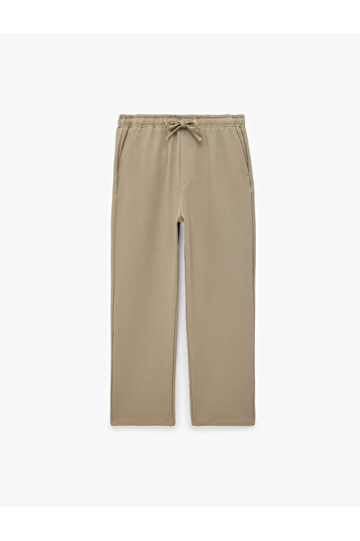 Koton Pocketed, Belted, Fabric Pants
