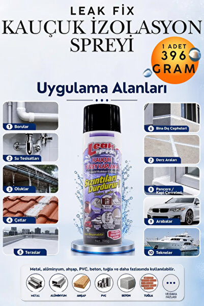 KAYRA LEATHER CRAFT 396 gr Siyah Su Yalıtım Sızdırmaz Geçirmez İzolasyon Kauç...
