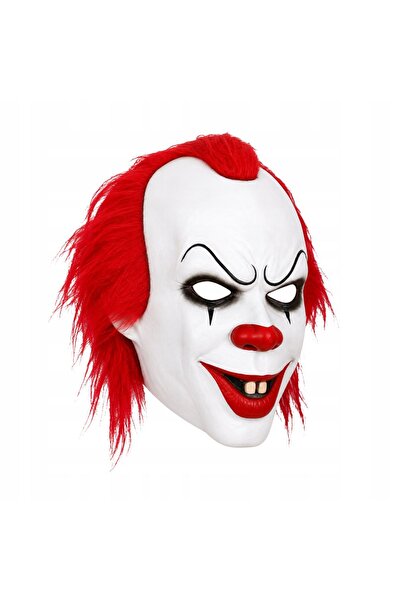 Korbi Mască din latex, recuzită pentru costum, bal de Halloween, clovn, MORDERCA