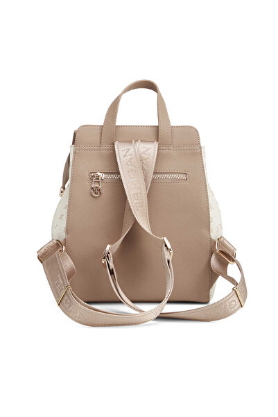 Tergan Beige Women's Backpack - S1Sr00079612-U4A