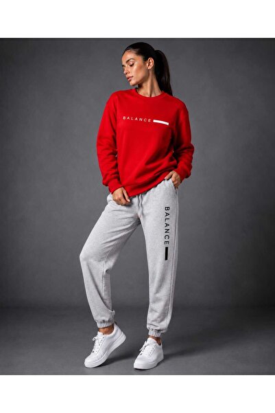 CLOTHES33 Zero Collar Sweat Suit 2-Piece Combination Winter Thin Balance Prin...