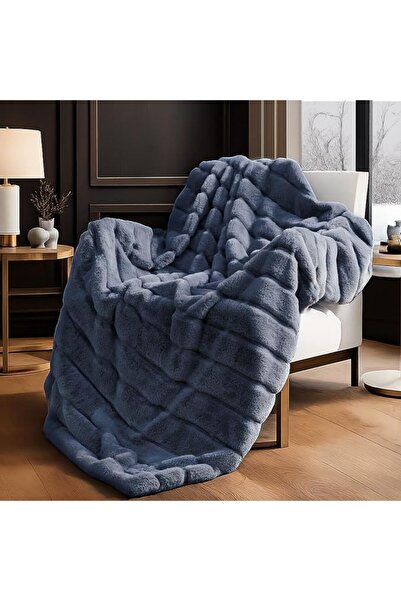 Cozy Bliss Faux Fur Throw Blanket for Couch, Cozy Soft Plush Thick Winter Bla...