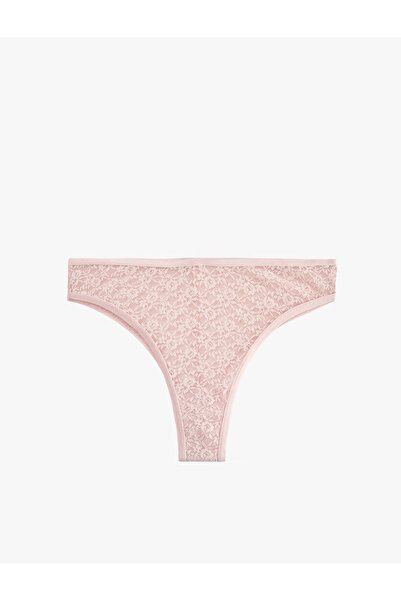 Koton Comfortable Fit Regular Waist Lace Brazilian Panties