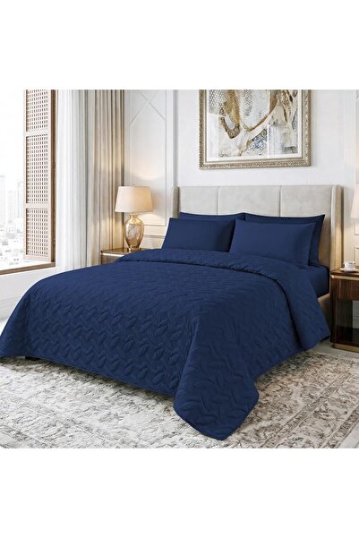 Master Home Textile MASTER Microfiber Plain Bedspread Set, Fits 200 x 200 cm ...