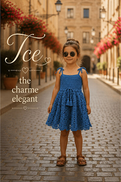 tce the charme elegant Hand-Knitted Custom Design Baby Dress