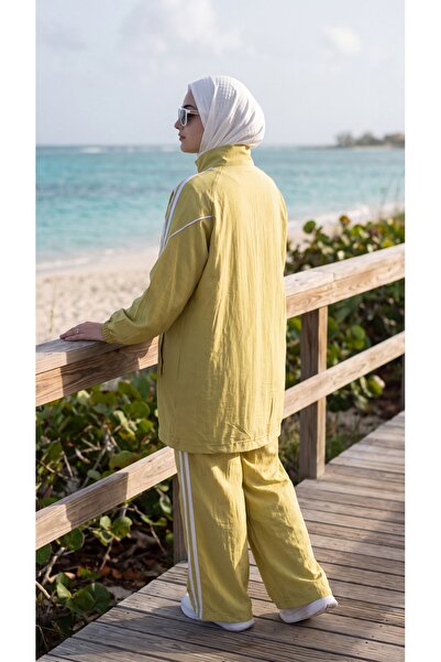 MİMİ Luxury Wear Women's Stylish Sport Tracksuit Set Zipper & Bottom Top Set