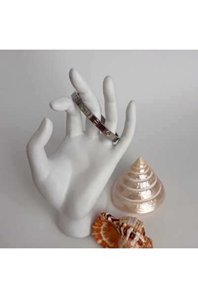 Didoria Accessory Silver Kelepçe Çelik Bileklik