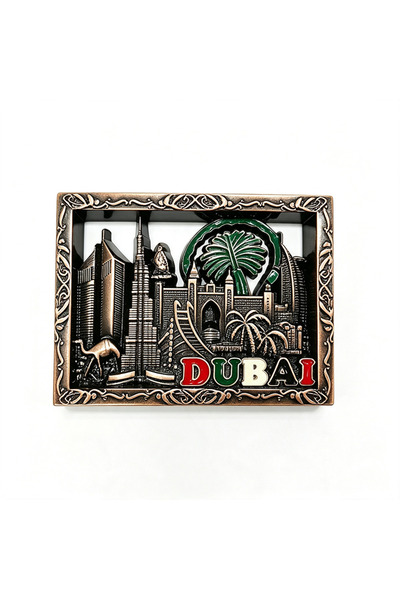 NUJET R471 Urban landmark metal refrigerator magnets retro relief hollowed-ou...