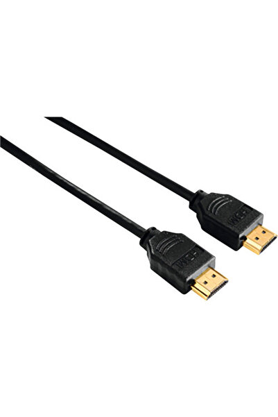 OEM Cablu audio/video HDMI full HD Hama 1,5m negru (conectori tată auriți)