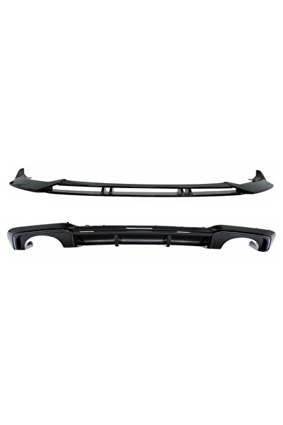 tuningset Difuzor de bară spate cu buză aerodinamică, potrivit pentru Audi A3...
