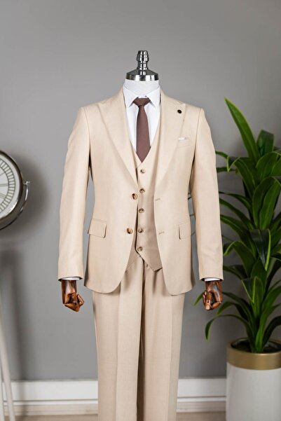 Terzi Ayhan Classics Exclusive Vest Suit Beige
