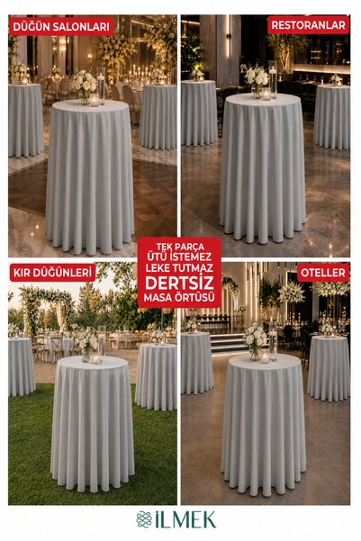 ilmek Dertsiz Serpme Bistro Tablecloth |   Wedding, Event, Organization, Cocktail Tablecloth