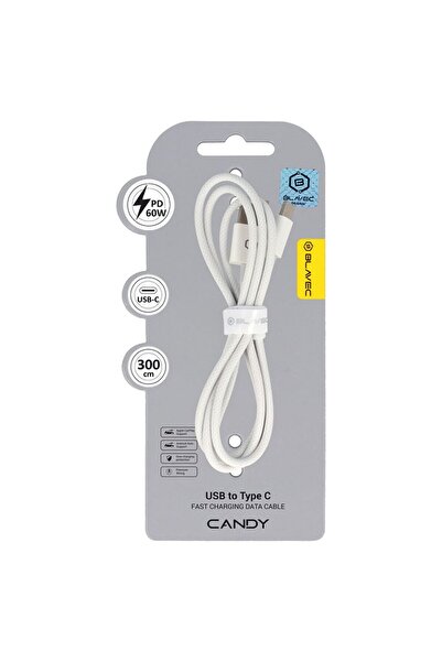 Blavec Candy Πλεγμένο Καλώδιο Δεδομένων και Ταχείας Φόρτισης PD 60W 3A (CCA-U...