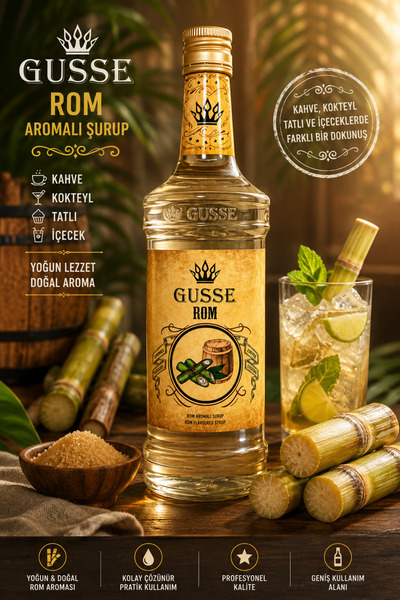 Gusse Rom Aromalı Şurup