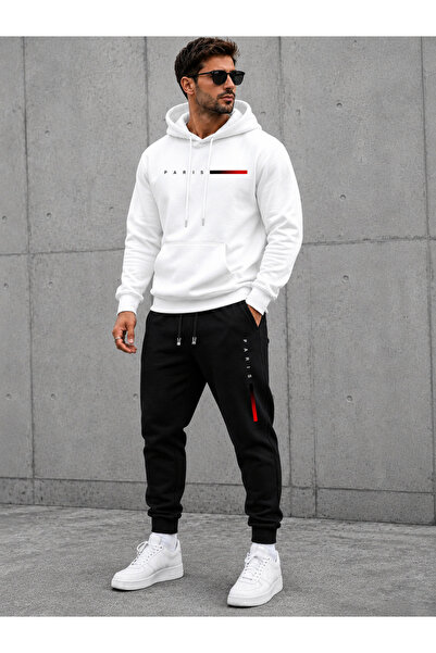 PAVRO Tracksuit Set Sweatshirt Tracksuit Oversize Shaped Comfortable Fit Qual...