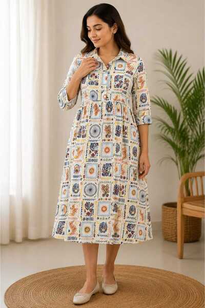 tinytwo FZ LLC Featherlight Double Muslin Maternity & Nursing Dress