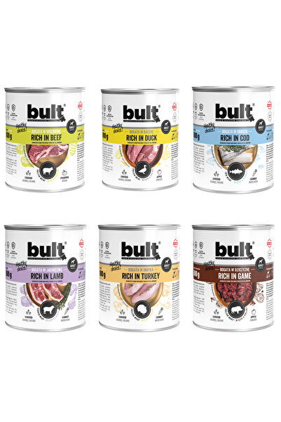 Bult Hrană umedă completă pentru câini, arome asortate, cutie 6x800g