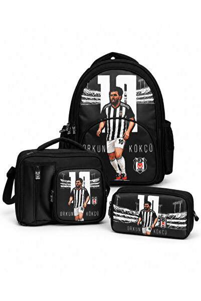 Beşiktaş Lisanslı Orkun Kökçü 10 Numara 3'lü Okul Çantası Seti - Okul Çantası...