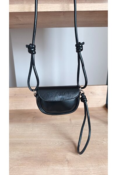 ZÉRIA Women's Mini Bag Adjustable Knotted Cord Strap Shoulder Bag