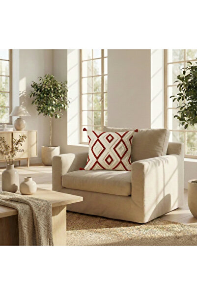 St Shopyteks Ethnic Patterned Geometric Embroidered Decorative Throw Pillow C...