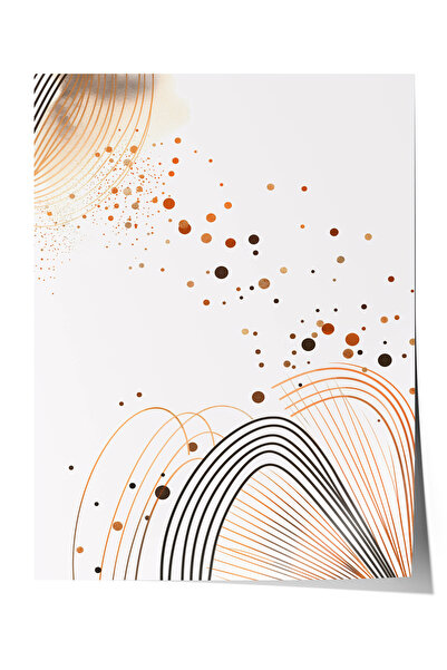 Zestia Poster Premium Minimalist Line Art, Linii și Puncte Curbate, Nr.: 20344