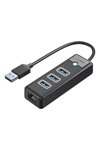 Orico PW3UR25-U3 Hub USB-A 4-în-1, 3x USB 3.0, Ethernet 2.5G, Negru