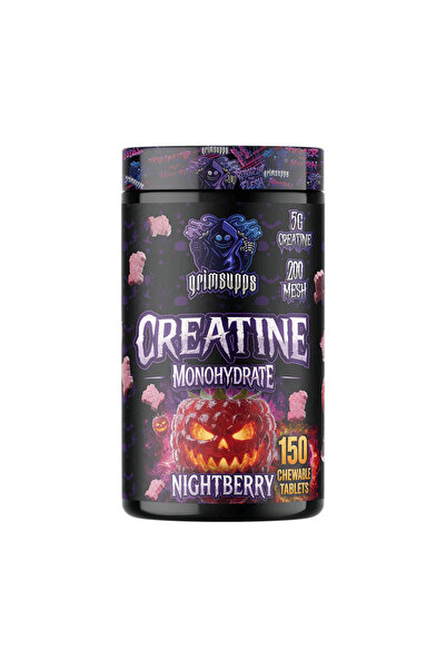 Grimsupps Creatine Monohydrate 150 Chewable Tablets 30 Servings
