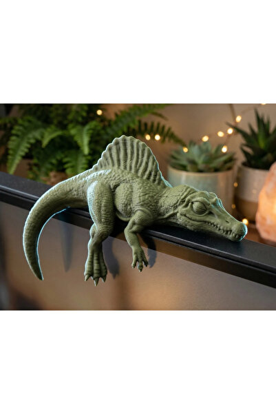 SZD Design Cute Sleepy Sailing Dinosaur Desktop Monitor and Shelf Top Decor