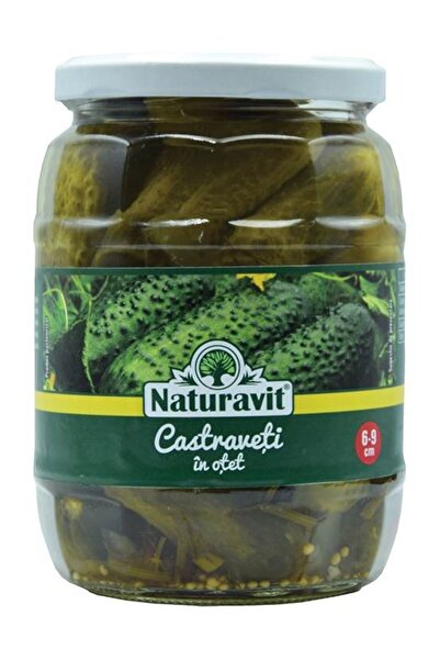 Naturavit Αποξηραμένα αγγούρια 6-9 εκ. σε ξύδι, γυάλινο βάζο 720ml
