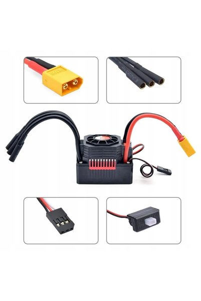 NO BRAND ROCKET ESC 60A V2 2S-3S ESC Impermeabil pentru Motor Fără Perii RC