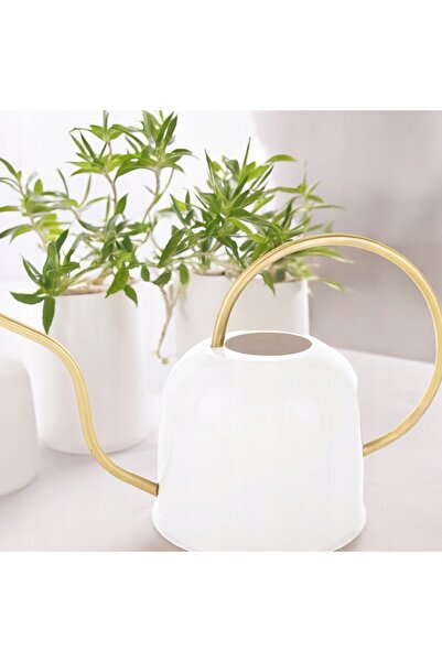 NO BRAND KONEWKA 22 CM Vază metalică albă pentru flori, decorativă, mică