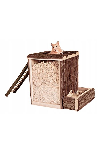 NO BRAND Jucărie pentru rozătoare, șoareci, hamsteri - Casă-turn de săpat TRI...