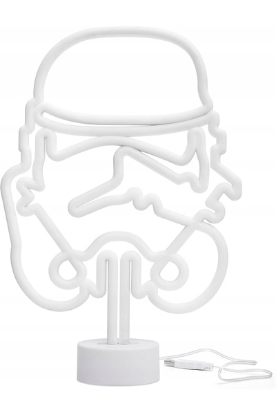 NO BRAND Lampă USB LED Neon STAR WARS Stormtrooper pentru fanii Star Wars