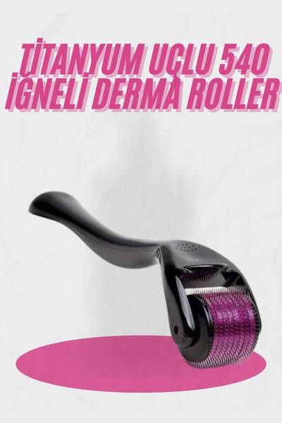 pınaxar Dermaroller Titanium 540 Needle 1 mm Suitable for Hair Eyebrow Beard ...