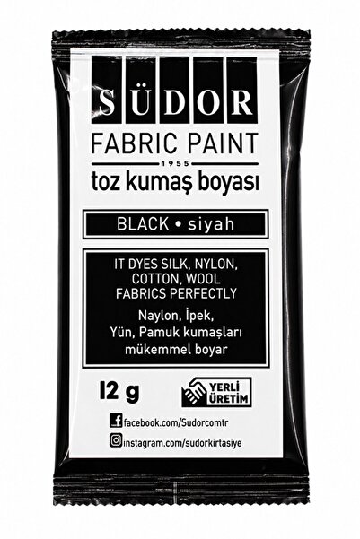 Artlantis Kumaş Boyası Toz 12 gr 1 Adet Südor Toz Kumaş Boyası Kot Pantalon G...