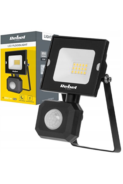 NO BRAND Proiector LED de 10 W cu senzor de mișcare și de crepuscul, 4000 K, ...